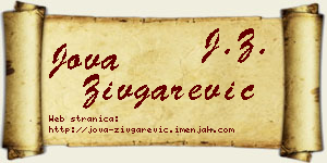 Jova Zivgarević vizit kartica